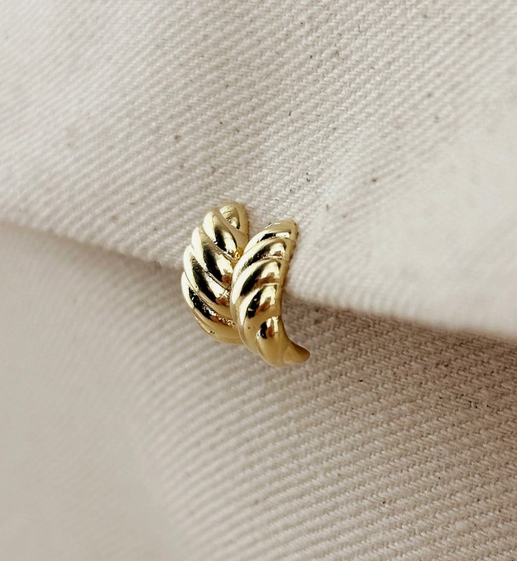 15mm Croissant Stud 18k Gold Filled
Earrings