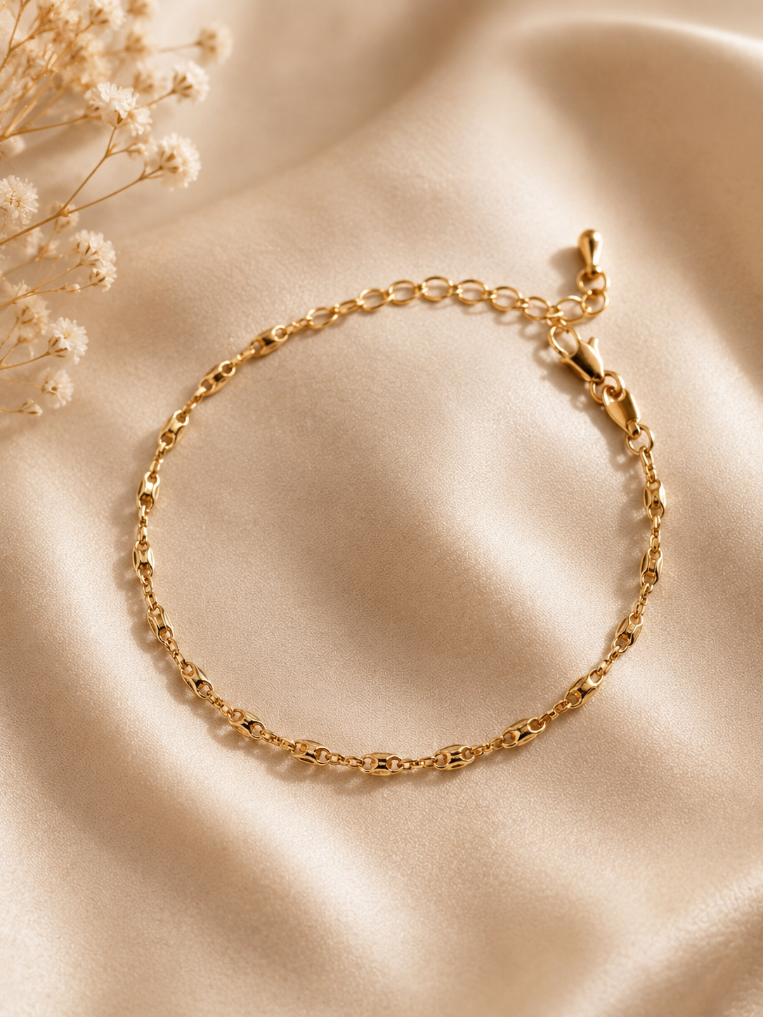 3mm Mariner Chain 18k Gold Filled
Bracelet